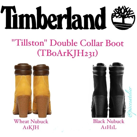 Timberland Tillston 6” Double Collar Boot in Wheat Nubuck or Black (TB0A1KJH231) - Picture 11 of 16